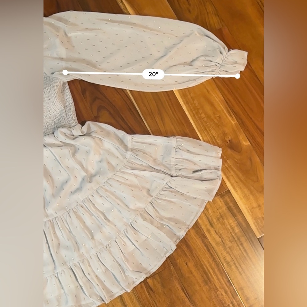 Altar’d State Babydoll Smocked Milkmaid Dress - Picture 3 of 14